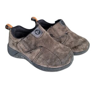 Merrell Jungle Moc Junior Slip On Suede Hiking Shoes, Toddler Size 8 Gunsmoke